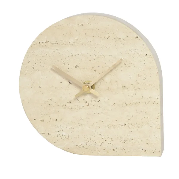 AYTM Horloge STILLA 15,8x16 cm Travertin