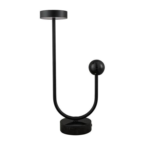 AYTM Lampe de table GRASIL 15x56 cm Noir/Noir