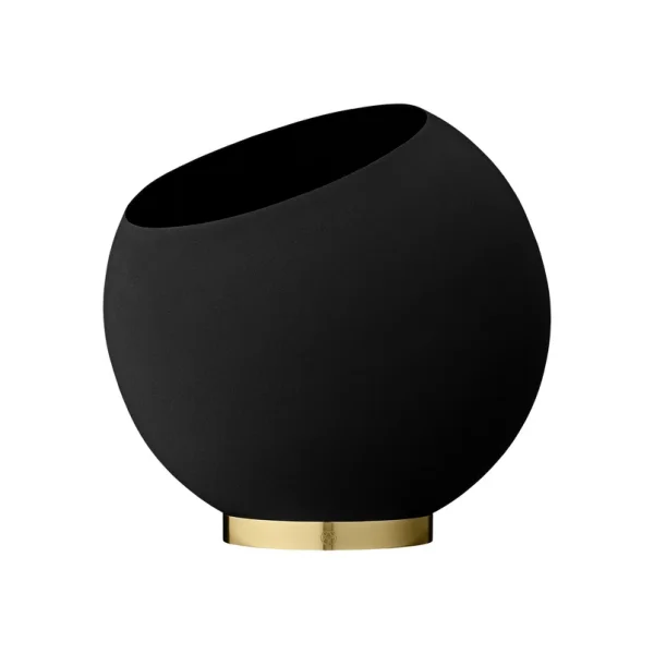 AYTM - Pot de fleur Globe Ø37xH32,3 Noir/Or