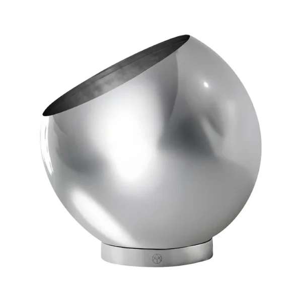 AYTM - Pot de fleurs Globe, Ø 30 cm, argent, acier inoxydable