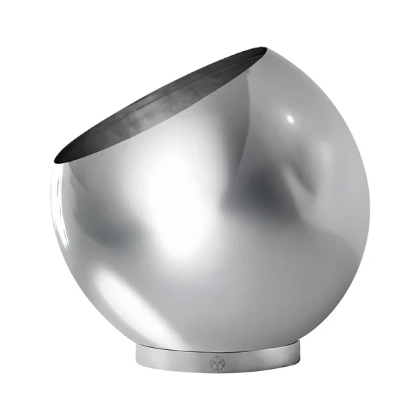 AYTM - Pot de fleurs Globe, Ø 37 cm, argent, acier inoxydable
