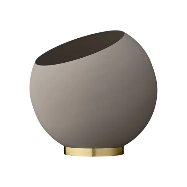 AYTM - Pot de fleurs Globe Ø37xH32,3 Taupe/Or