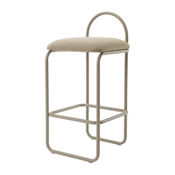 AYTM Tabouret de bar Angui bouclé Taupe