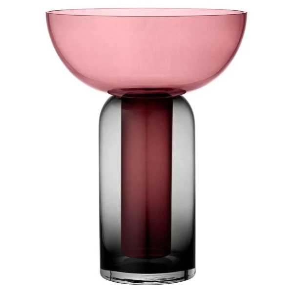 AYTM - Torus Vase Ø25 Noir/Rose