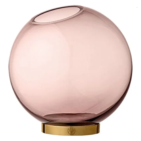 AYTM Vase Globe L rose-laiton