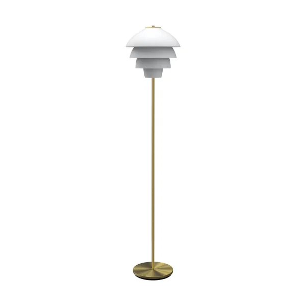 Belid Lampadaire Valencia 150 cm Blanc mat-laiton