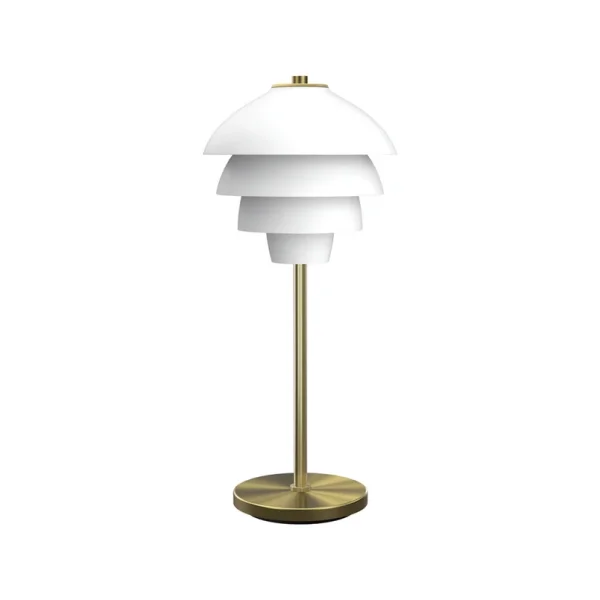 Belid - Lampe à poser Valencia, hauteur 41 cm, blanc/laiton, G9