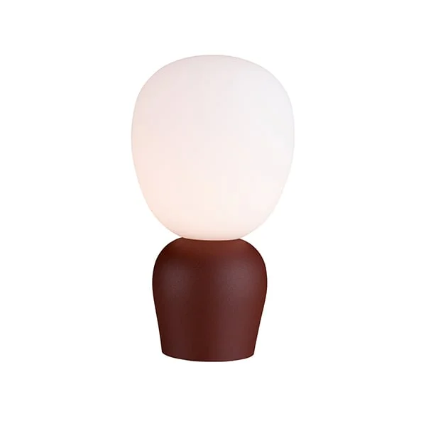 Belid Lampe de table Buddy verre opale Rouille foncé (marron rouge)