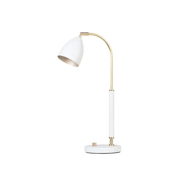 Belid Lampe de table Deluxe blanc, laiton