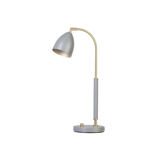 Belid Lampe de table Deluxe gris chaud, laiton