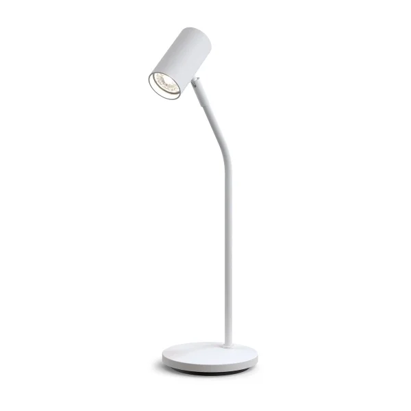 Belid Lampe de table Tyson Ø5,5 cm Structure blanche