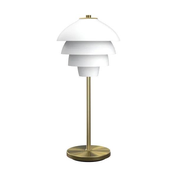 Belid Lampe de table Valencia 41 cm Blanc mat-laiton