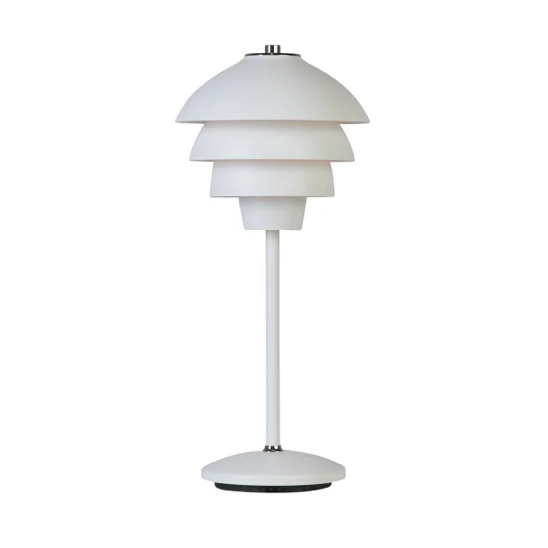 Belid Lampe de Table Valencia Ø18cm Blanc mat