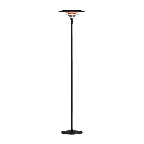 Belid Lampe sur pied Diablo Ø30 cm Noir mat-rouge brillant