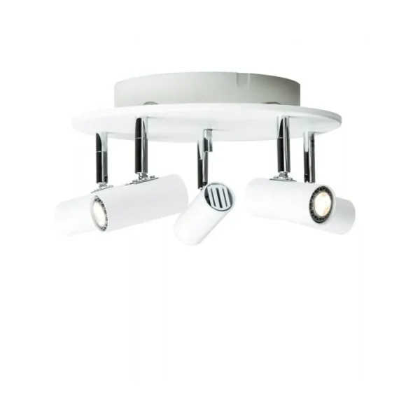 Belid Spotlight Cato 5-fixations rond Ø24 cm Blanc
