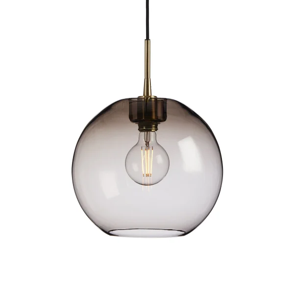 Belid Suspension Gloria Ø32 cm Laiton-verre couleur fumée