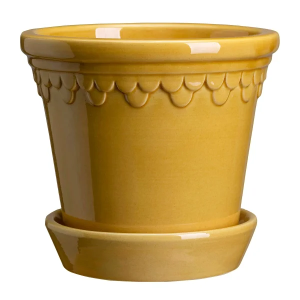 Bergs Potter Pot Copenhagen vitré Ø25 cm Jaune