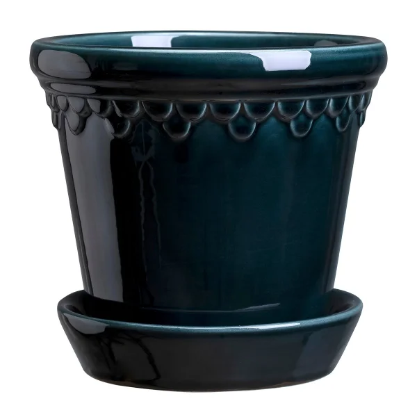 Bergs Potter Pot vitré Københavner Ø25 cm Bleu