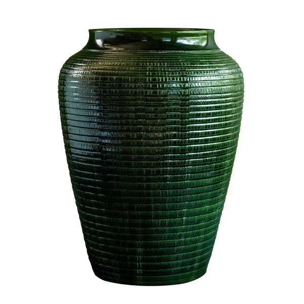 Bergs Potter Vase Willow vitré 35cm Green emerald