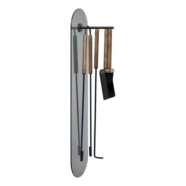 Blomus - Ashi Set d'outils pour cheminée Mur Mounted 5 pcs. Brown