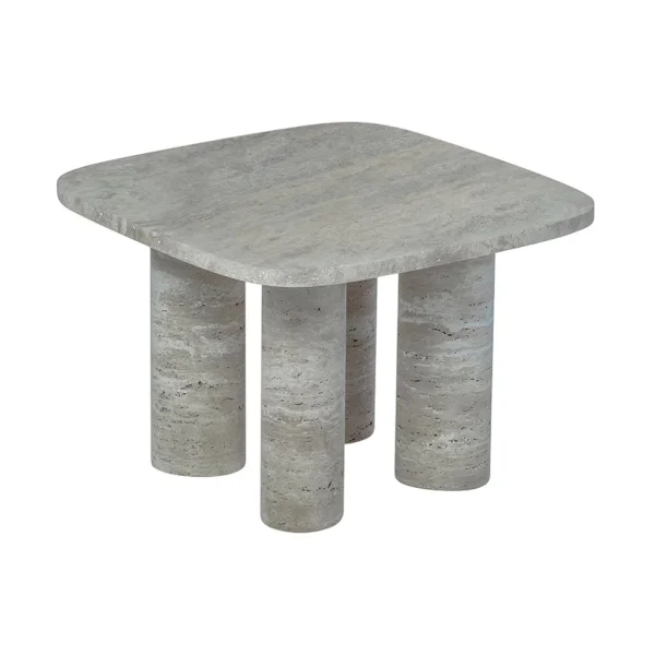 blomus Table d'appoint Volos S 52x52 cm Silver Travertine