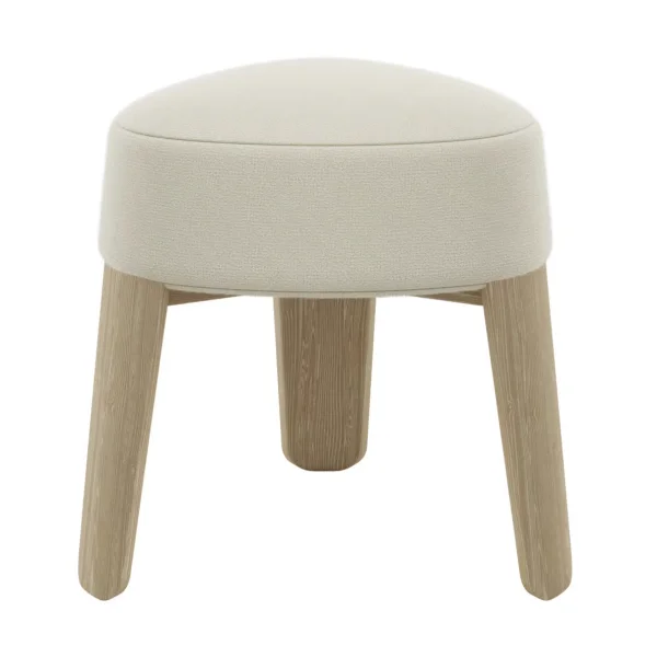 blomus Tabouret Kuon Ø47x45 cm. Boucle beige
