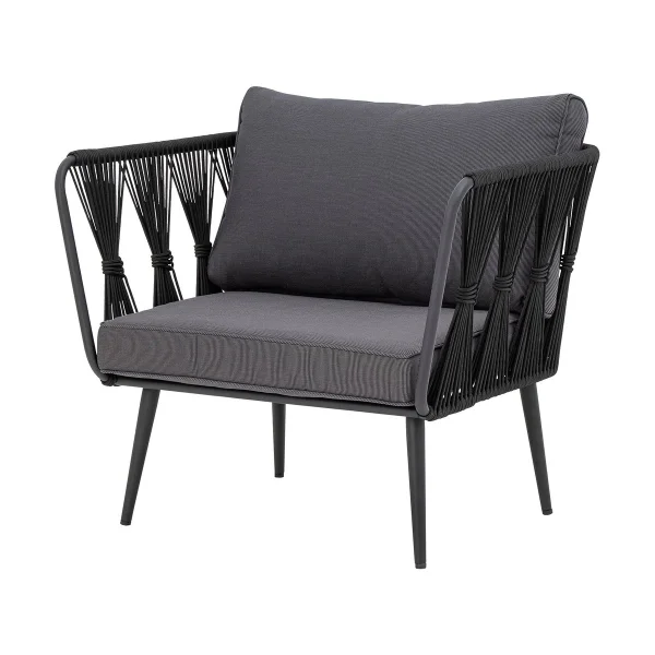 Bloomingville Chaise longue Pavone Black