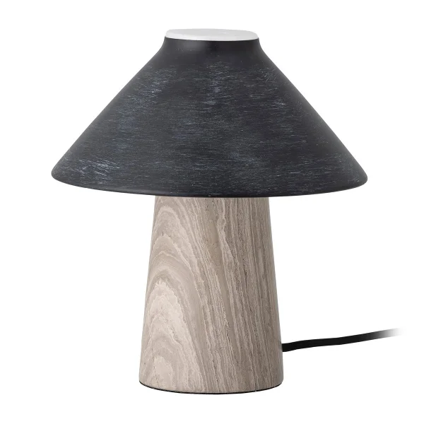 Bloomingville Lampe de table Emiola Ø20x22 cm Marbre-noir