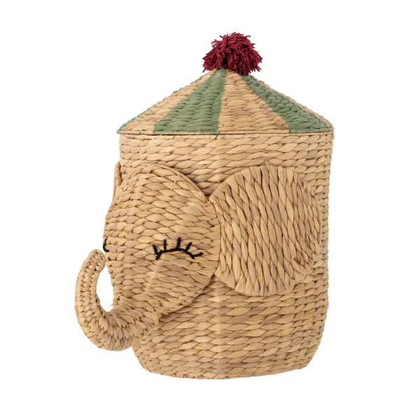 Bloomingville Panier Bobo avec couvercle 35x50 cm Naturel