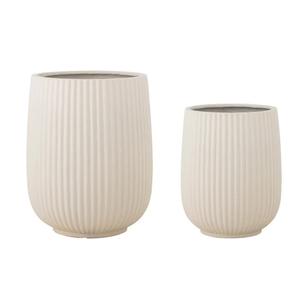 Bloomingville Pot Selva Lot de 2 Blanc