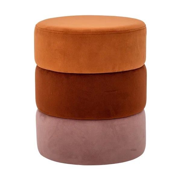 Bloomingville Pouf Bilbao Ø37x45 cm Orange