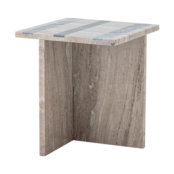Bloomingville Table d'appoint Clea Marbre brun