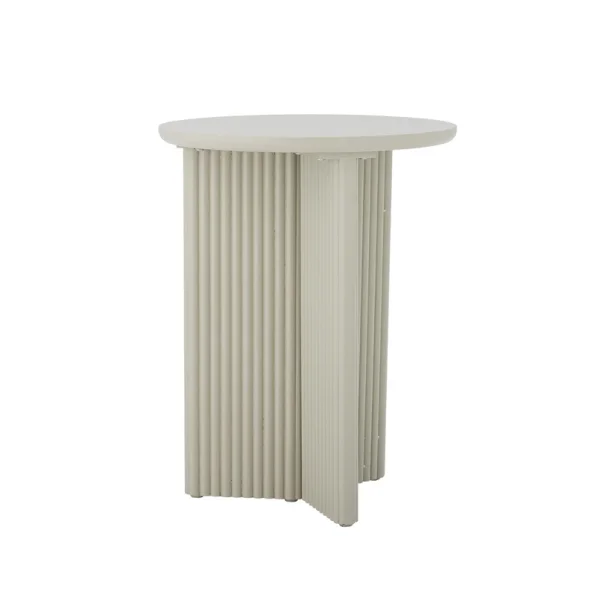Bloomingville - Table d'appoint Edith, bois de pin, blanc