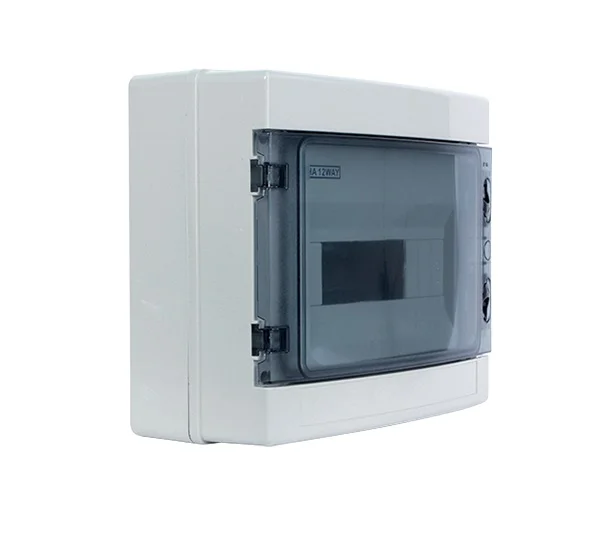 Boîte à fusibles Elmark pour 12 modules - 30 x 26 x 14 cm - IP65 - blanc