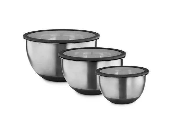 Bols de mélange en acier inoxydable 3-paquet