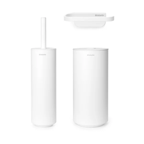 Brabantia Ensemble de toilette Mindset 3 pièces Mineral Fresh White
