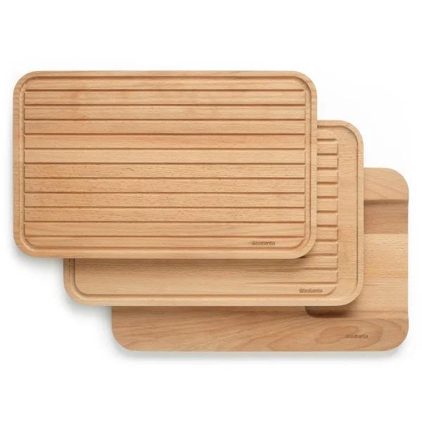 Brabantia Lot de 3 planches à découper Profile Bois d'hêtre