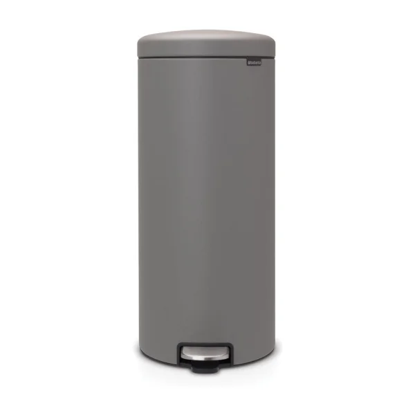 Brabantia Poubelle à pédale New Icon 30 litres Mineral concrete grey