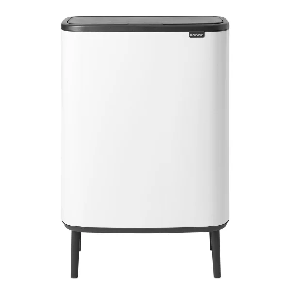 Brabantia Poubelle Bo touch high 2x30 L Blanc