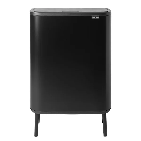 Brabantia Poubelle Bo touch high 60 L Noir mat