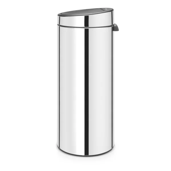 Brabantia Poubelle Touch Bin 30 L acier brillant