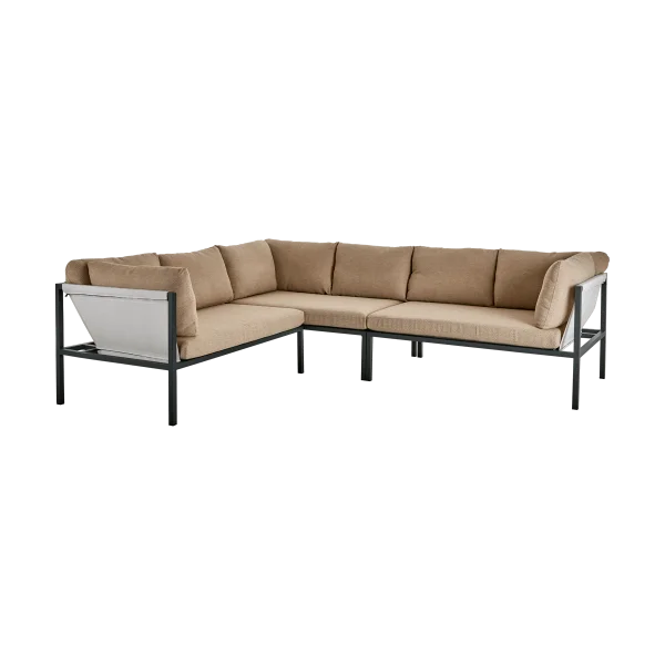 Brafab Canapé d’angle Allie Barley-anthracite