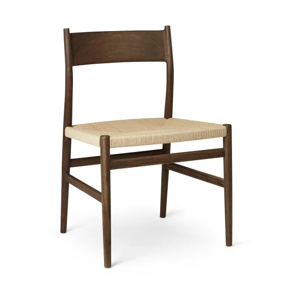 Brdr. Krüger Chaise Heritage assise tissée Cordon en papier de chêne fumé