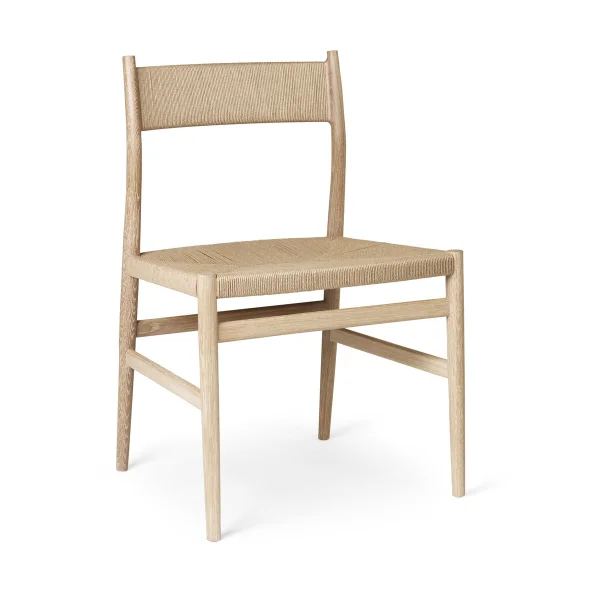Brdr. Krüger Chaise Heritage dossier et assise tressés Cordon de papier de chêne huilé