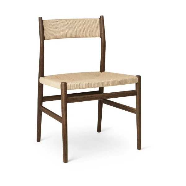 Brdr. Krüger Chaise Heritage dossier et assise tressés Cordon en papier de chêne fumé
