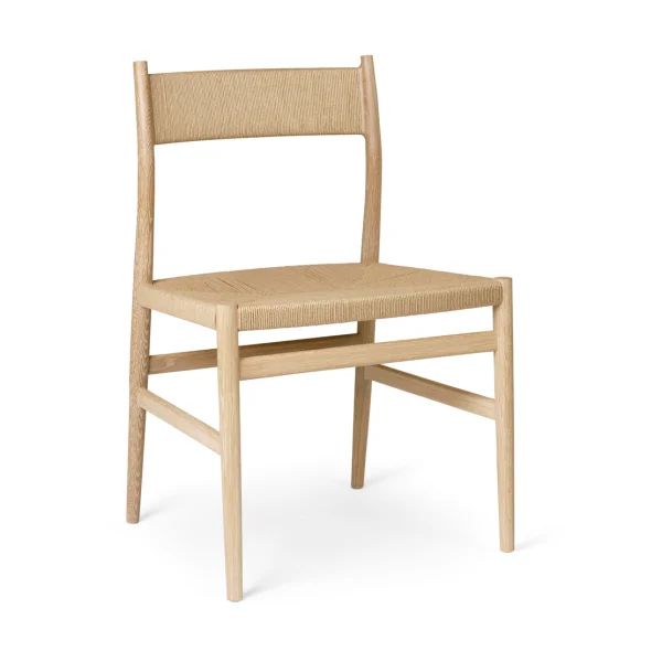 Brdr. Krüger Chaise Heritage dossier et assise tressés Cordon en papier de chêne huilé