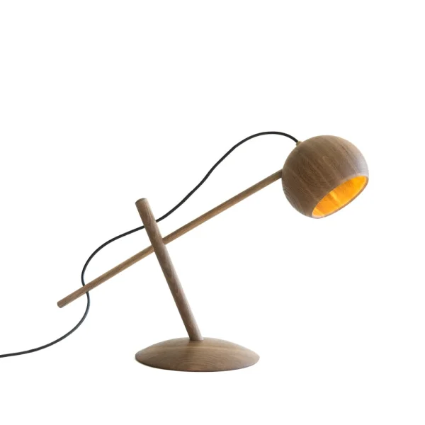 Brdr. Krüger Lampe de table Lune chêne huilé fumé