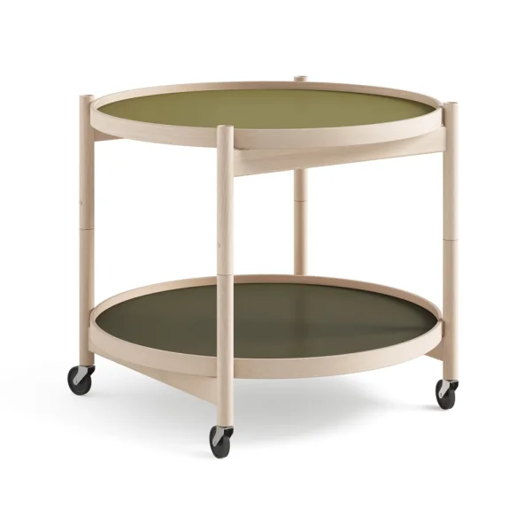 Brdr. Krüger Table roulante Bølling Tray Table model 60 leaf, structure en hêtre non traité