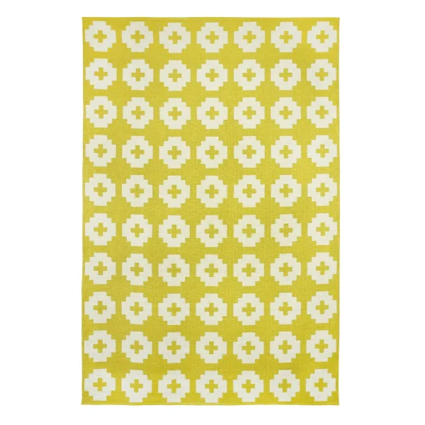 Brita Sweden Tapis Flower sun (jaune), grand 170x250 cm