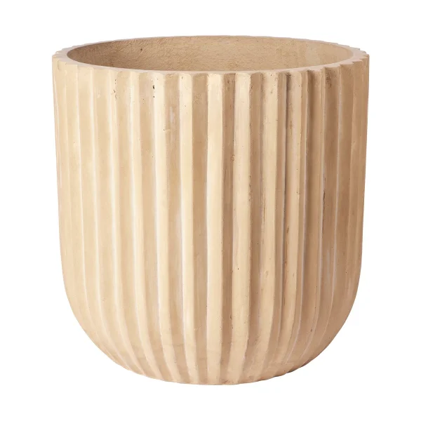 Broste Copenhagen Cache-pot Fiber Ø50 cm Antique beige